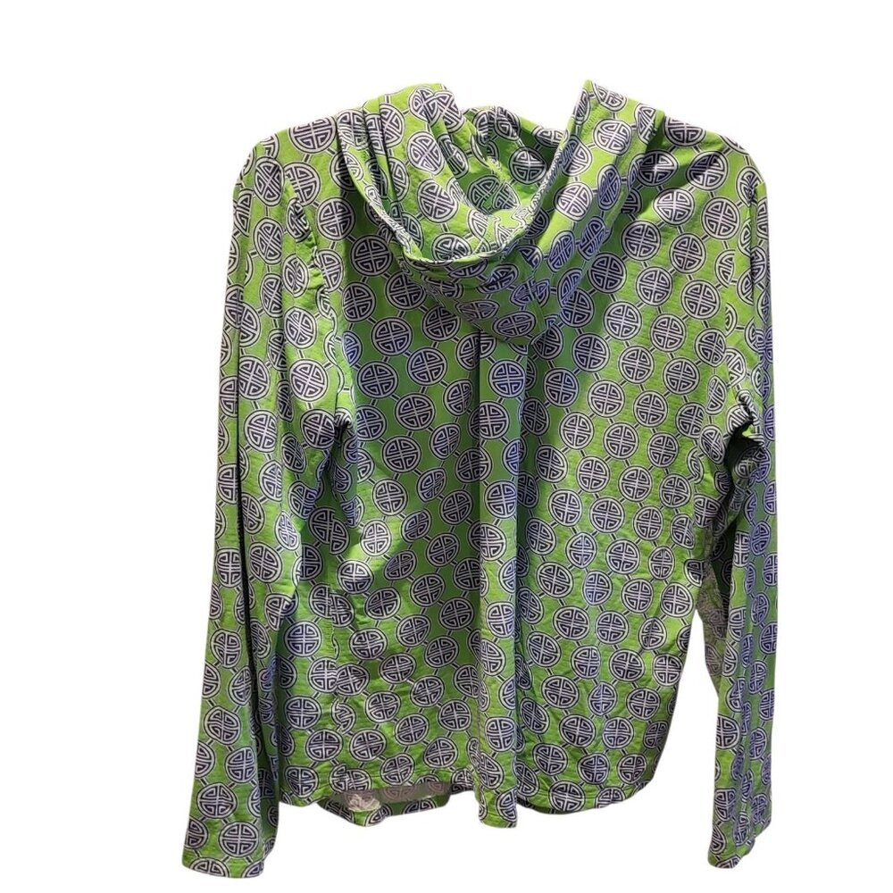 IBKUL Long Sleeve Lightweight Long Sleeve Green Hoodie Shirt Size XL - Picture 5 of 7